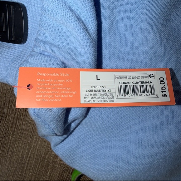 Colsie Light Blue Lounge Shorts Women’s Size Large NWT Cozy Sleepwear - Picture 4 of 4